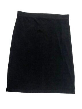 🛍️ 2/$20 ENTIRE SHOP - VINTAGE Y2K Black Slinky Mini Skirt S Minimalist 90s